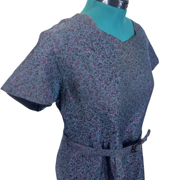 1950s Plus Size Iridescent Brocade Sheath Dress – Vintage Size 22 Work & Evening - Picture 9 of 16